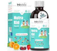 Tresible Best Kids Multivitamin Liquid with Iron for Immune Support (2 to 12 Years) - 200 ml Liquid Multivitamin for Kids with Omega 3, Vitamin D and Zinc - Vegan Toddler Vitamins Age 2 with 40 Doses