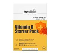 Trèsible High Strength Vitamin D3 Supplements | Vitamin D Starter Pack 35 Tablets | Immunity Booster | Vegetarian, Gluten Free, Halal Tablets | No Synthetic Binders or Coating