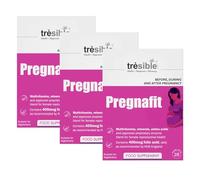 Trèsible Women's Prenatal Pregnancy and Postnatal Supplements | Pregnafit 84 Tablets | CoQ10, Folic Acid, Vitamin D, Zinc | Vegetarian, Gluten Free, Halal | Pack of 3 (28 Tabs Per Pack) (3)