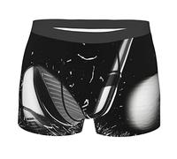 TRESILA Black And White Golf/Boxer Shorts Mens, Breathable, Comfort Fit Boxer Trunks, Stretch Boxer Briefs, Soft Fabric Mens Everyday Underwear Trunks
