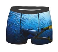 TRESILA Diving Sport/Boxer Shorts Mens, Breathable, Comfort Fit Boxer Trunks, Stretch Boxer Briefs, Soft Fabric Mens Everyday Underwear Trunks