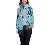 TRESILA Fashionable Tassel Scarf For Women Soft Warm Scarves Wraps Shawl Winter Long Casual Ladies Scarf - Fish And Octopus