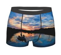 TRESILA Fishing Scenic/Boxer Shorts Mens, Breathable, Comfort Fit Boxer Trunks, Stretch Boxer Briefs, Soft Fabric Mens Everyday Underwear Trunks