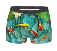 TRESILA Japanese Carp/Boxer Shorts Mens, Breathable, Comfort Fit Boxer Trunks, Stretch Boxer Briefs, Soft Fabric Mens Everyday Underwear Trunks