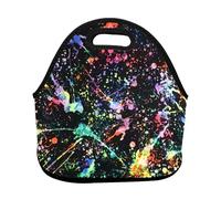 TRESILA Neoprene Insulated Lunch Bag Tote: Large Capacity, Lightweight & Portable, Hot/Cold Insulation - Colorful Paint â€“ Perfect for Work, Picnic Or Travel Bento Lunch Box Cooler