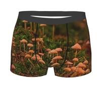 TRESILA Wild Mushroom/Boxer Shorts Mens, Breathable, Comfort Fit Boxer Trunks, Stretch Boxer Briefs, Soft Fabric Mens Everyday Underwear Trunks