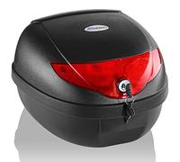 TRESKO® Universal 24L Motorcycle Top Box Luggage Storage for Motorbike Moped Back Rear Box