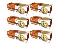 TRESORS GOURMANDS Authentic French Waffle Crispy Crackers Snack, Poppy Pepper Flavor, Natural Ingredients, Pack of 6 x 95g Boxes