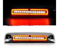 Tresound Led 3rd Brake Cargo Light for 2009-2017 Dodge Ram 1500, 2010-2017 Dodge Ram 2500 & 3500 Third Center High Mount Stop Lamp (Chrome Housing + Smoke Lens)