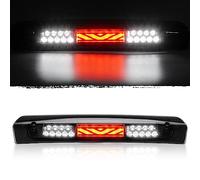 Tresound Led Third Brake Cargo Light for 2002-2008 Dodge Ram 1500, 2003-2009 Dodge Ram 2500 3500, Third Center High Mount Stop Lamp Chrome Housing Smoke Lens 55077123AE