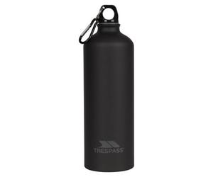 Tresp Adults Slurp Water Bottle With Carabiner (1 Litre) Matt Black (One Size)