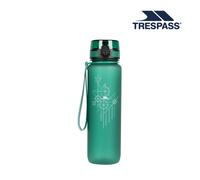 Trespass 1L Tritan Water Bottle Novalock Bright Green One Size