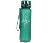 Trespass 1L Tritan Water Bottle Novalock Bright Green One Size
