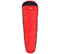 Trespass Doze, Red, 2-3 Season Sleeping Bag with Two-Way Zip 230cm x 85cm x 55cm, Red