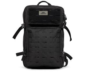 Trespass 45L Daypack Tactara - 4 Compartments, Hook & Loop/Carabiner Attachment Zones, Sternum and Waist Strap, Internal Organiser, Laptop Sleeve, Hidden Rear Pouch, Tightening Straps