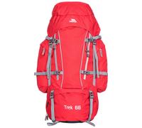 Women's Trespass Trek 66 Waterproof Treking Rucksack - Red - Size: ONE size