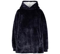 Trespass Adults' Oversized Wearable Blanket Hoodie Cosiness Navy One Size