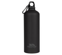 Trespass Adults Slurp Water Bottle With Carabiner (1 Litre) Matt Black (One Size)