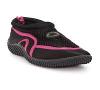 Trespass Adults Unisex Paddle Aqua Swimming Shoe (Black/Raspberry) - Multicolour - Size UK 11