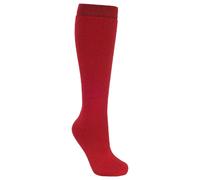 (4/11 UK, Red) Trespass Adults Unisex Tubular Luxury Wool Blend Ski Tube Socks