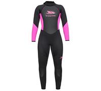 Trespass Aquaria, Black, XXL, Long 5mm Neoprene Wetsuit with Inner Key Pocket for Women, XX-Large / 2X-Large / 2XL, Black