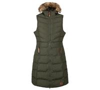 Trespass Audrey Long Gilet Sleeveless Quilted Hooded Bodywarmer Exclusive