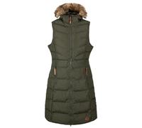 Trespass Audrey Long Gilet Sleeveless Quilted Hooded Bodywarmer Exclusive Coat
