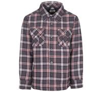 Trespass Average Long Sleeved Gingham Shirt in Dark Grey | Size: 5-6 Years Trespass Dark Grey 5-6 Years