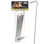 Trespass Axion, Not Applicable, Steel Tent Pegs (10 per pack), Multicolour