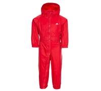 Babies Button Rain Suit Trespass Red 6-12 m