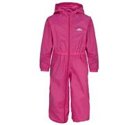 Babies Button Waterproof Rain Suit Trespass Dark Pink 12-18 m