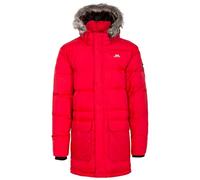 Trespass Baird, Red, XXS, Warm Down Jacket with Removable Hood for Men, XX-Small / 2X-Small / 2XS, Red