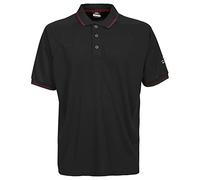 Trespass Bonington Mens Polo Shirt Plain T Black/Red