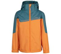 Trespass Boys Submerged Waterproof Jacket - Pumpkin Orange/Spruce - 5-6 Years - Pumpkin Orange/Spruce - 100% Polyester PVC Coating