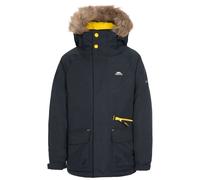 Trespass Boys Padded Waterproof Jacket Detachable Hood Parka Style Raincoat Windproof Hooded School Coat Upbeat