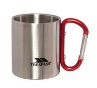 Trespass Bruski Carabiner Clip Travel Cup/mug Silver (One Size)