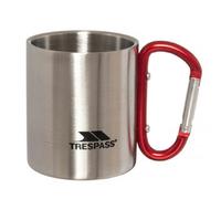 Trespass Bruski Carabiner Clip Travel Cup/Mug - Silver - One Size - Silver