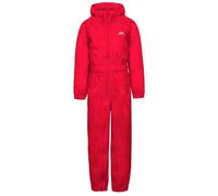 Trespass Button Rain Suit in Red | Size: 7-8 Years Trespass Red 7-8 Years