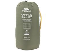 Trespass Camping Blanket Coorie - Multi Function Padded Blanket with Snap Fasteners, Travel Blanket with Stuff Sack, Camping Accessories Throw Blanket