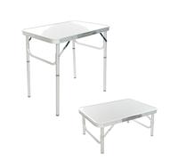 Trespass Trestles Aluminium Portable Folding Camping Table Adjustable Height