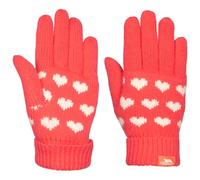Trespass Girls Kids Gloves Heart Print Soft Touch for Winter Mary