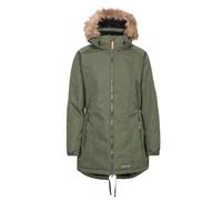 Trespass Celebrity Insulated Longer Length Parka Jacket In Dark Green Dark Green XXS