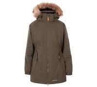 Trespass Celebrity Insulated Longer Length Parka Jacket In Dark Red Dark Red XS
