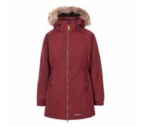 Trespass Celebrity Womens Fleece Lined Parka Jacket Dark Cherry Size - 16