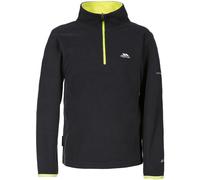 Trespass Boy's Etto Half Zip Fleece Top in Black | Size: 3-4 Years Trespass Black 3-4 Years