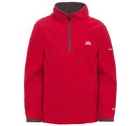 Trespass Childrens Boys Etto Half Zip Fleece Top - Red - 9/10 Years - Red - 100% Polyester