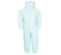 Trespass Children's Button Waterproof Rain Suit With Hood, pale mint, 6 12 Months UK