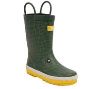 (10 UK Child, Green/Yellow) Trespass Childrens/Kids Crocodile Wellington Boots