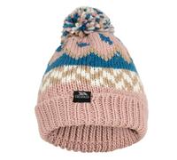 Trespass Childrens/Kids Twiglet Chunky Knit Fleece Lined Hat - Misty Rose/Bondi Blue - Misty Rose/Bondi Blue - 8-10 Years