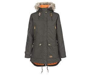 Trespass Clea Waterproof Rain Jacket Dark Khaki in Size - 14